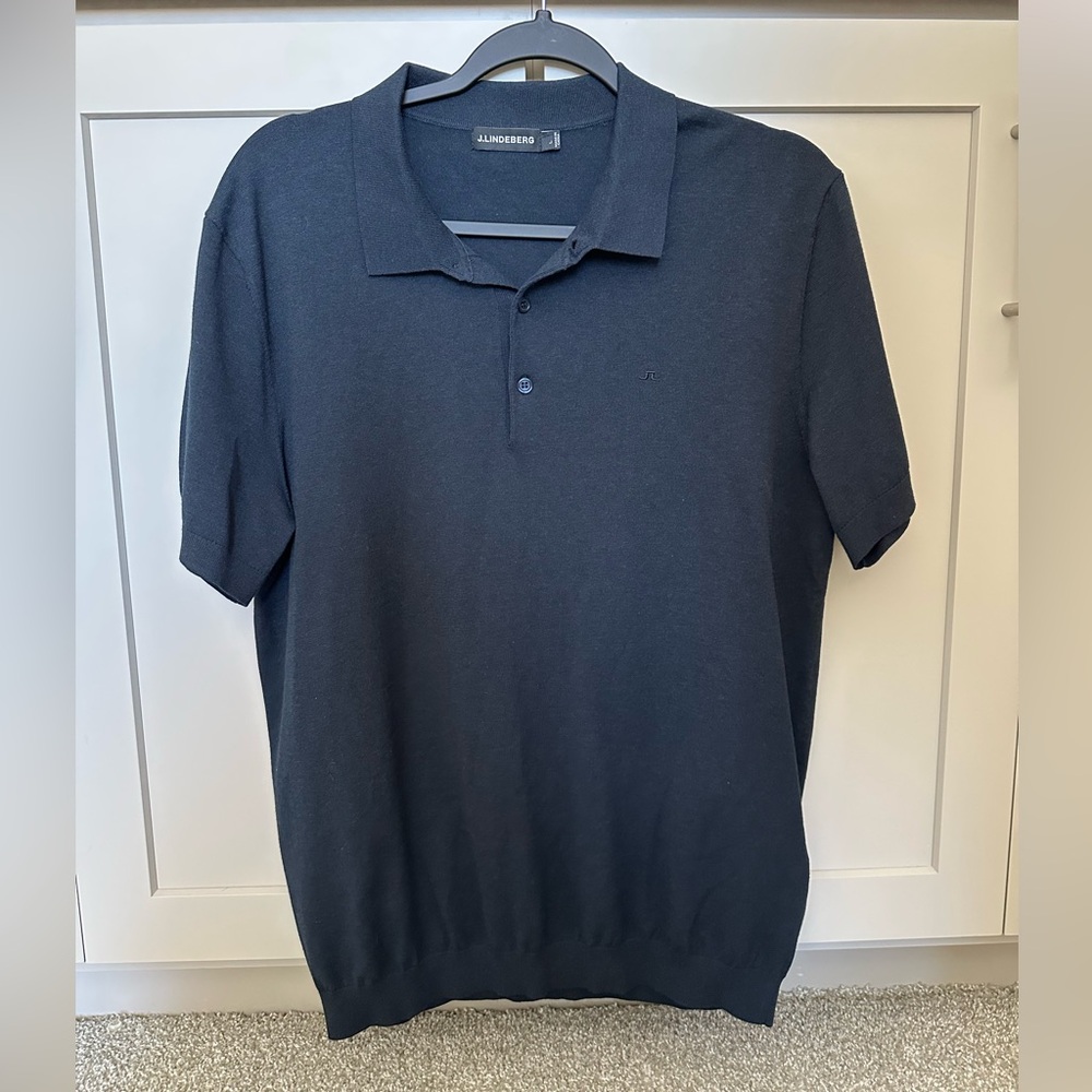 NWOT J.Lindeberg Men’s Knit Polo Shirt - L